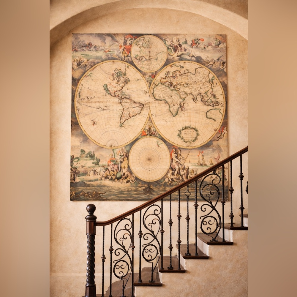 Vintage World Map Wall Art #12252510